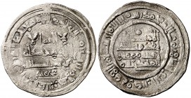 AH 400. Califato. Mohamad II. Al Andalus. Dirhem. (V. 685) (Fro. 196) (Prieto 7). 2,16 g. Rarísima. MBC.