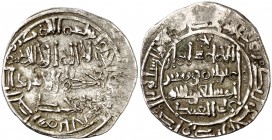 AH 401. Califato. Suleiman al-Mostain, 2º reinado. Al Andalus. Dirhem. (V. 713) (Fro. 132 sim). 3,21 g. Mismos cuños que el ejemplar de la Colección T...