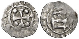 Comtat de Barcelona. Bisbe Teodoric (904-937). Barcelona. Òbol. (Cru.V.S. falta) (Cru.C.G. 1812 var). 0,32 g. Leyendas indescifrables. Ex Áureo & Cali...