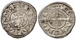 Comtat de Provença. Jaume I (1213-1276). Provença. Òbol del ral coronat. (Cru.V.S. 175) (Cru.Occitània 101) (Cru.C.G. 2125). 0,44 g. Rara. MBC/MBC+....