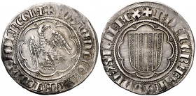 Pere II (1276-1285). Sicília. Pirral. (Cru.V.S. 325) (Cru.C.G. 2142) (MIR. 173). 3,22 g. Sin marcas. Ex Áureo 30/10/2002, nº 2477. Escasa. MBC.