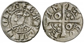 Jaume II (1291-1327). Barcelona. Diner. (Cru.V.S. 340) (Cru.C.G. 2158). 0,95 g. Buen ejemplar. Ex Colección Ramon Muntaner 24/04/2014, nº 327. MBC+.