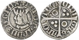 Ferran II (1479-1516). Barcelona. Mig croat. (Cru.V.S. 1148, mismo ejemplar) (Cru.C.G. 3079, mismo ejemplar). 1,40 g. Ex Colección Crusafont 27/10/201...