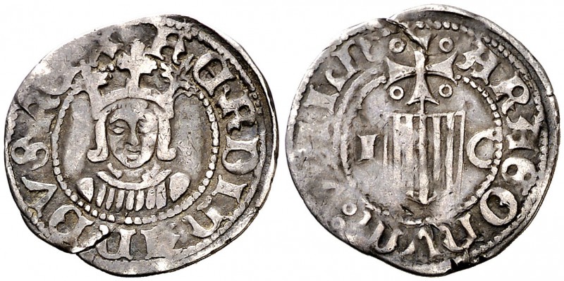 Ferran II (1479-1516). Aragón. Cuarto de real. (Cru.V.S. 1306 var) (Cru.C.G. 320...