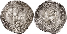 Reyes Católicos. Sevilla. 4 reales. (Cal. 211). 13,41 g. MBC.