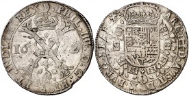 1622. Felipe IV. Amberes. 1 patagón. (Vti. 928) (Vanhoudt 645.AN). 28,14 g. Buen ejemplar. Escasa así. MBC+.