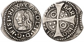 1674. Carlos II. Barcelona. 1 croat. (Cal. 661) (Cru.C.G. 4904b). 2,51 g. MBC.