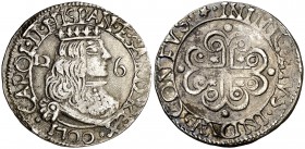 1700. Carlos II. Cagliari. 2 1/2 reales. (Vti. 240) (MIR. 86/5). 6,23 g. Ex Colección Isabel de Trastámara 14/12/2017, nº 603. Ex Colección Samuel Pra...