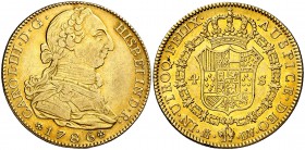 1786. Carlos III. Madrid. DV. 4 escudos. (Cal. 311). 13,47 g. Bonito color. MBC/MBC+.