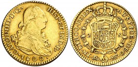 1800. Carlos IV. Madrid. MF. 2 escudos. (Cal. 338). 6,75 g. MBC+.