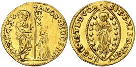s/d. Italia. Venecia. Alvise Mocenigo II (1700-1709). 1 zecchino. (Fr. 1358). 3,48 g. AU. MBC+.