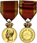 1935. Suecia. Gustavo V. Estocolomo. 29,74 g. Ø 31 mm. Oro. Con corona y cinta. En estuche de C.F. Carlman. Ex Rauch 16/11/2017, nº 4580. EBC+.
