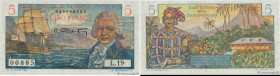 Country : FRENCH EQUATORIAL AFRICA 
Face Value : 5 Francs Bougainville 
Date : (1947) 
Period/Province/Bank : Caisse Centrale de la France d'Outre-Mer...