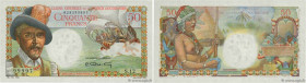 Country : FRENCH EQUATORIAL AFRICA 
Face Value : 50 Francs Belain d'Esnambuc 
Date : (1946) 
Period/Province/Bank : Caisse Centrale de la France d'Out...