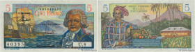 Country : FRENCH EQUATORIAL AFRICA 
Face Value : 5 Francs Bougainville 
Date : (1957) 
Period/Province/Bank : Institut d'émission de l'A.E.F. et du Ca...
