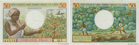Country : FRENCH EQUATORIAL AFRICA 
Face Value : 50 Francs 
Date : (1957) 
Period/Province/Bank : Institut d'émission de l'A.E.F. et du Cameroun 
Cata...