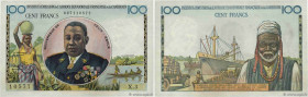 Country : FRENCH EQUATORIAL AFRICA 
Face Value : 100 Francs 
Date : (1957) 
Period/Province/Bank : Institut d'émission de l'A.E.F. et du Cameroun 
Cat...