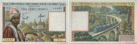 Country : FRENCH EQUATORIAL AFRICA 
Face Value : 500 Francs 
Date : (1957) 
Period/Province/Bank : Institut d'émission de l'A.E.F. et du Cameroun 
Cat...