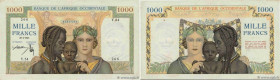 Country : FRENCH WEST AFRICA (1895-1958) 
Face Value : 1000 Francs 
Date : 28 avril 1945 
Period/Province/Bank : Banque de l'Afrique Occidentale 
Cata...