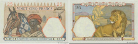 Country : FRENCH WEST AFRICA (1895-1958) 
Face Value : 25 Francs 
Date : 24 février 1942 
Period/Province/Bank : Banque de l'Afrique Occidentale 
Cata...