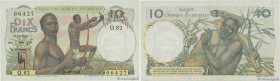 Country : FRENCH WEST AFRICA (1895-1958) 
Face Value : 10 Francs 
Date : 29 décembre 1950 
Period/Province/Bank : Banque de l'Afrique Occidentale 
Cat...