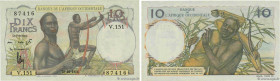 Country : FRENCH WEST AFRICA (1895-1958) 
Face Value : 10 Francs 
Date : 28 octobre 1954 
Period/Province/Bank : Banque de l'Afrique Occidentale 
Cata...