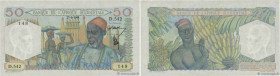 Country : FRENCH WEST AFRICA (1895-1958) 
Face Value : 50 Francs 
Date : 27 septembre 1944 
Period/Province/Bank : Banque de l'Afrique Occidentale 
Ca...