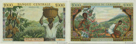 Country : CAMEROON 
Face Value : 1000 Francs 
Date : (1961) 
Period/Province/Bank : Banque Centrale 
Department : République du Cameroun 
Catalogue re...