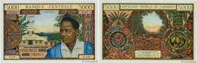 Country : CAMEROON 
Face Value : 5000 Francs 
Date : (1962) 
Period/Province/Bank : B.C.E.A.E.C. - Banque Centrale 
Department : République Fédérale d...