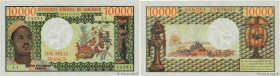 Country : CAMEROON 
Face Value : 10000 Francs 
Date : (1972) 
Period/Province/Bank : B.C.E.A.E.C. - Banque Centrale 
Department : République Fédérale ...