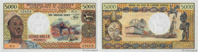 Country : CAMEROON 
Face Value : 5000 Francs 
Date : (1978) 
Period/Province/Bank : B.E.A.C. 
Department : République Unie du Cameroun 
Catalogue refe...