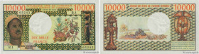 Country : CAMEROON 
Face Value : 10000 Francs 
Date : (1974) 
Period/Province/Bank : B.E.A.C. 
Department : République Unie du Cameroun 
Catalogue ref...