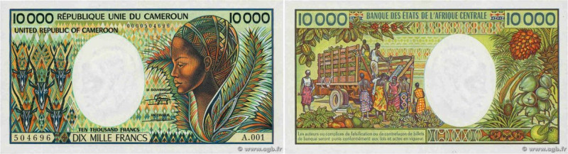 Country : CAMEROON 
Face Value : 10000 Francs 
Date : (1981) 
Period/Province/Ba...