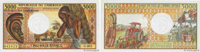 Country : CAMEROON 
Face Value : 5000 Francs 
Date : (1984) 
Period/Province/Bank : B.E.A.C. 
Department : République du Cameroun 
Catalogue reference...