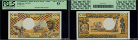 Country : CENTRAL AFRICAN REPUBLIC 
Face Value : 5000 Francs 
Date : (1974) 
Period/Province/Bank : B.E.A.C. 
Department : République Centrafricaine 
...