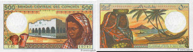 Country : COMOROS 
Face Value : 500 Francs 
Date : (1994) 
Period/Province/Bank : Banque Centrale des Comores 
Catalogue reference : P.10b3 
Alphabet ...