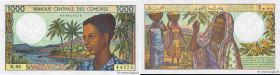 Country : COMOROS 
Face Value : 1000 Francs 
Date : (1994) 
Period/Province/Bank : Banque Centrale des Comores 
Catalogue reference : P.11b 
Alphabet ...