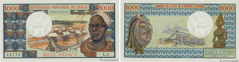 Country : CONGO 
Face Value : 1000 Francs 
Date : (1974) 
Period/Province/Bank :...