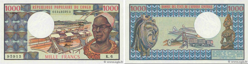 Country : CONGO 
Face Value : 1000 Francs 
Date : 01 avril 1978 
Period/Province...