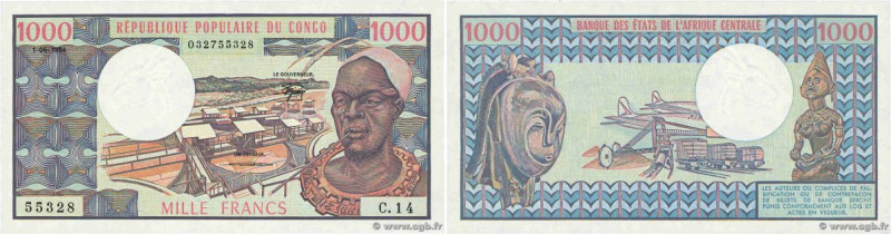 Country : CONGO 
Face Value : 1000 Francs 
Date : 01 juin 1984 
Period/Province/...