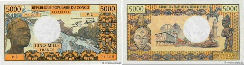 Country : CONGO 
Face Value : 5000 Francs 
Date : (1978) 
Period/Province/Bank :...