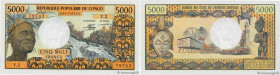 Country : CONGO 
Face Value : 5000 Francs 
Date : (1978) 
Period/Province/Bank : B.E.A.C. 
Department : République Populaire du Congo 
Catalogue refer...