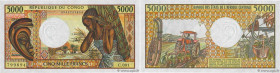 Country : CONGO 
Face Value : 5000 Francs 
Date : (1992) 
Period/Province/Bank : B.E.A.C. 
Department : République du Congo 
Catalogue reference : P.1...