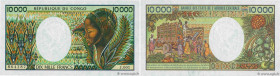 Country : CONGO 
Face Value : 10000 Francs 
Date : (1992) 
Period/Province/Bank : B.E.A.C. 
Department : République du Congo 
Catalogue reference : P....