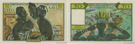 Country : WEST AFRICAN STATES 
Face Value : 50 Francs 
Date : (1958) 
Period/Province/Bank : B.C.E.A.O. 
Department : Afrique Occidentale Française 
C...