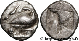 MACEDONIA - EION
Type : Trihemiobole 
Date : c. 500-450 AC. 
Mint name / Town : Eion, Macédoine 
Metal : silver 
Diameter : 11  mm
Weight : 1,21  g.
R...