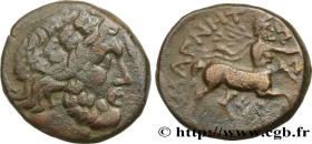 THESSALY - MAGNETES
Type : Unité 
Date : c. 150-130 AC. 
Mint name / Town : Demetrias 
Metal : copper 
Diameter : 19,5  mm
Orientation dies : 6  h.
We...