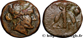 CYCLADES - ANDROS
Type : Unité 
Date : c. 200-180 AC. 
Mint name / Town : Andros, Cyclades 
Metal : copper 
Diameter : 15  mm
Orientation dies : 12  h...