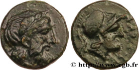 AEOLIS - AUTOKANE
Type : Quart d’unité 
Date : c. 400-300 AC. 
Mint name / Town : Autokane, Éolide 
Metal : copper 
Diameter : 10  mm
Orientation dies...