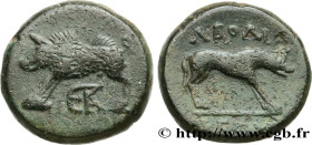 PHRYGIA - LAODIKEIA
Type : Unité 
Date : c. 100-25 AC. 
Mint name / Town : Laodicée, Phrygie 
Metal : copper 
Diameter : 14  mm
Orientation dies : 12 ...